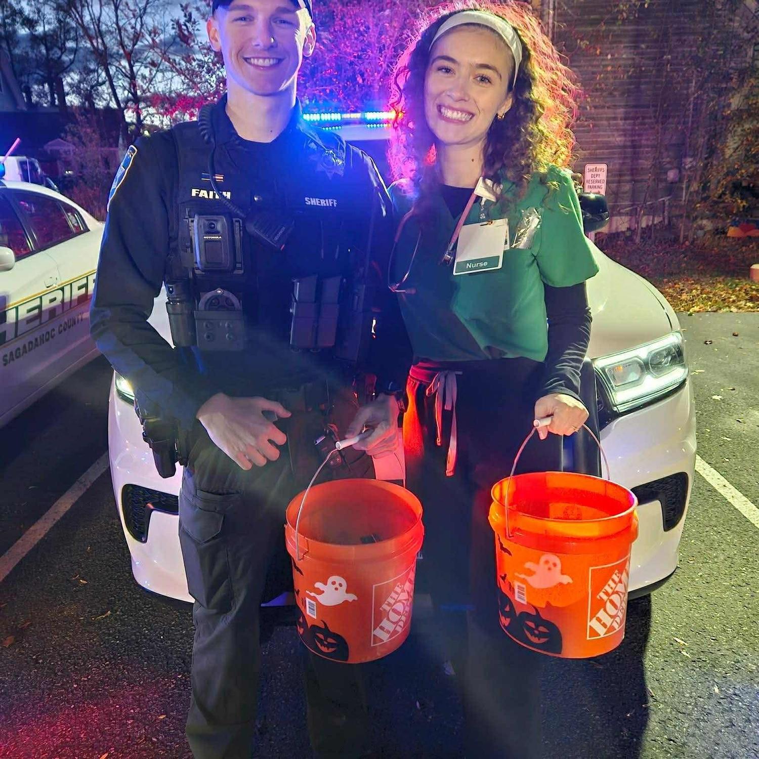 Halloween at the Sheriff’s office… we dressed up as ourselves