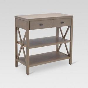 Owings Console Table with 2 Shelves and Drawers Rustic - Threshold™