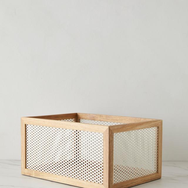 Perforated Acacia Basket