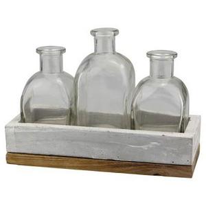 Decorative Bottles with Tray - CKK Home Décor
