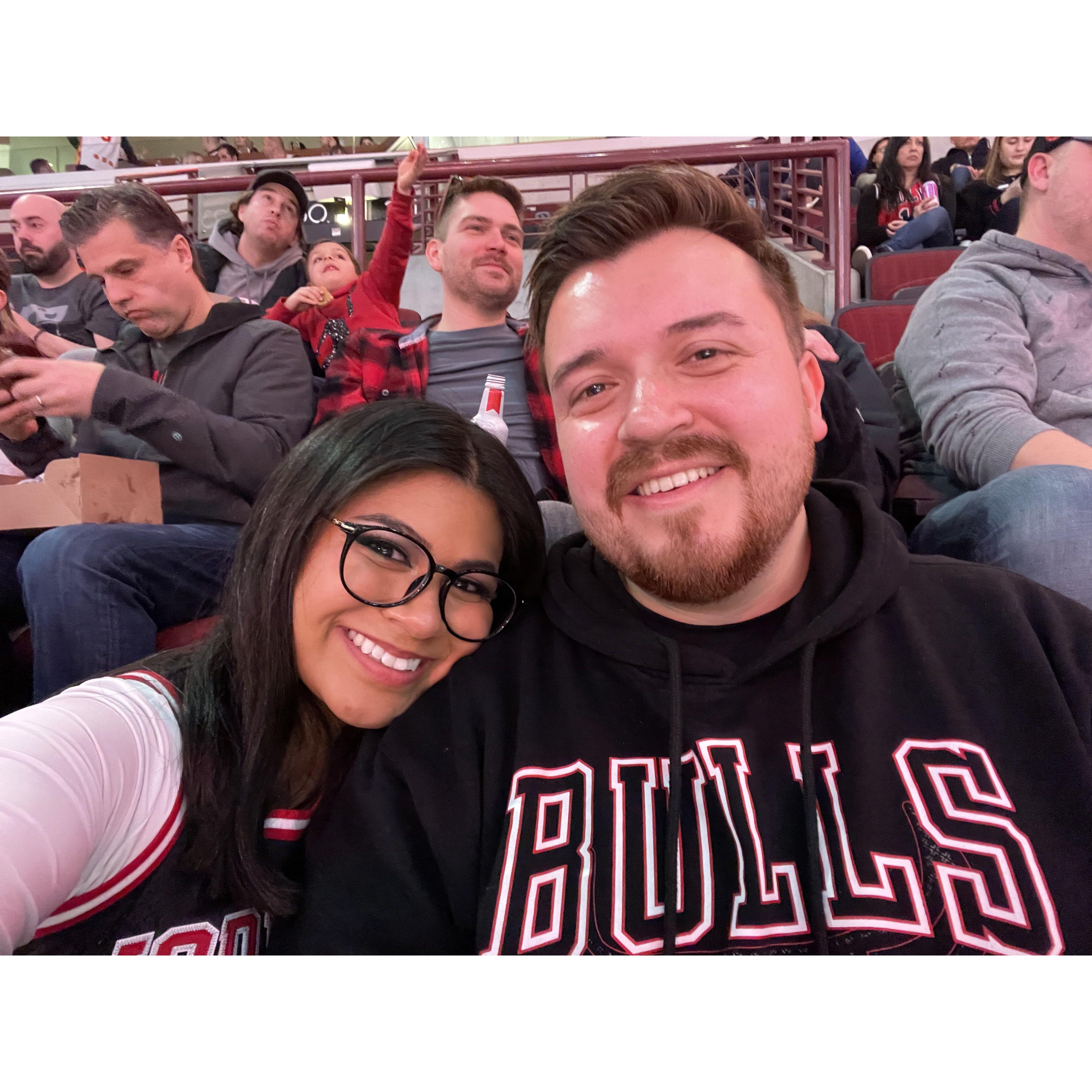 Our first official date at a Bulls game!