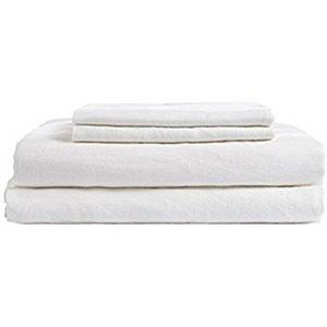 DAPU Pure Linen Sheets Set (King, Half White)