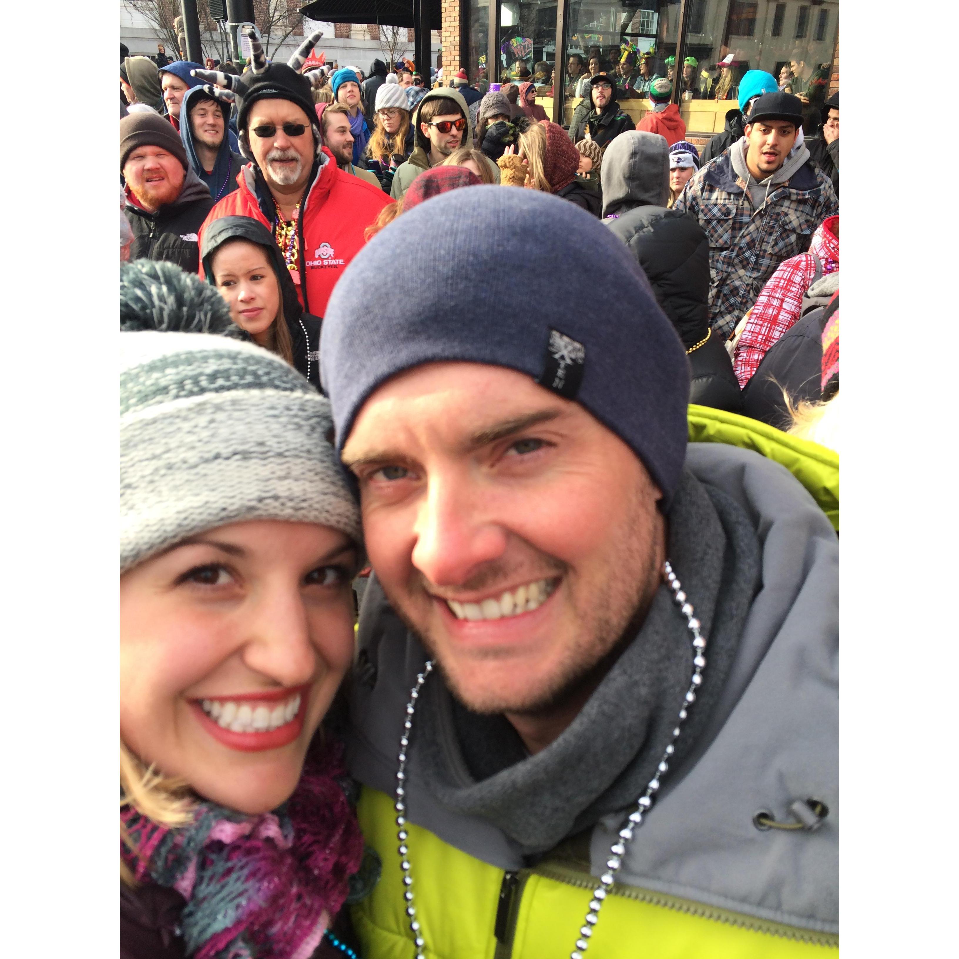 First Mardi Gras parade in Burlington, Vermont!
