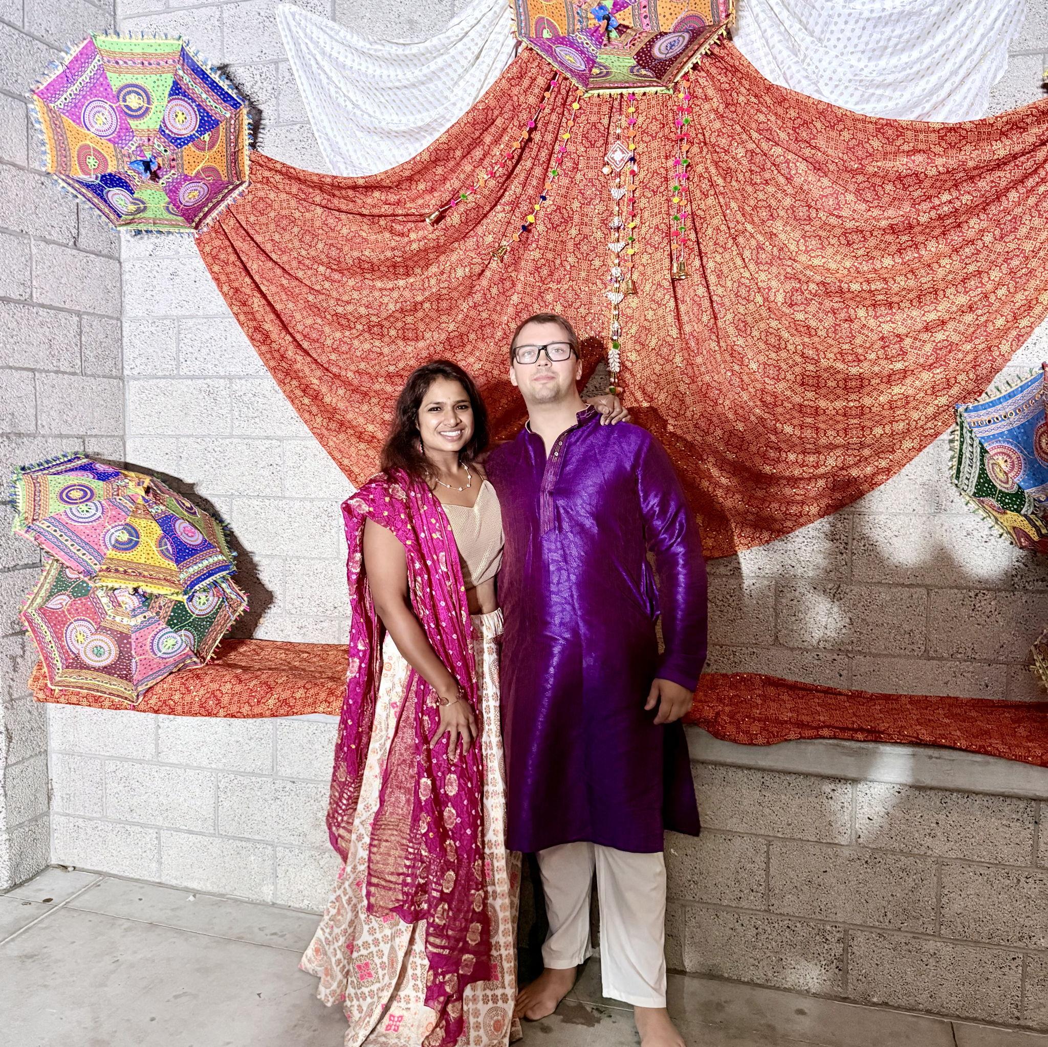 Tyler's first Garba- he did awesome!