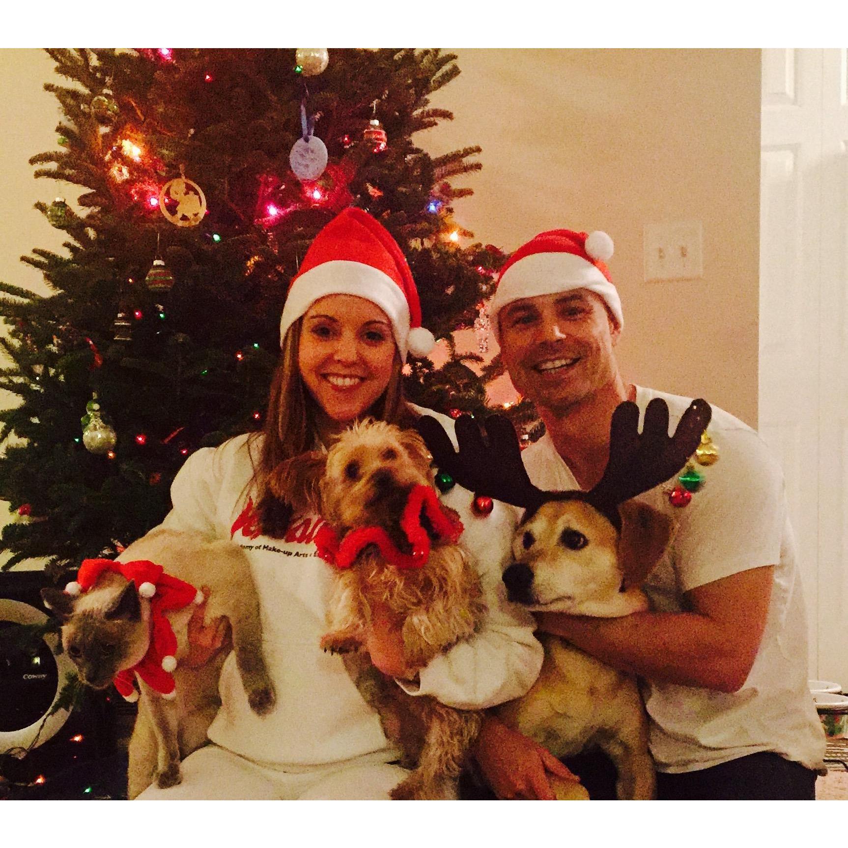 Our first Christmas together in Ann Arbor Michigan as a family!