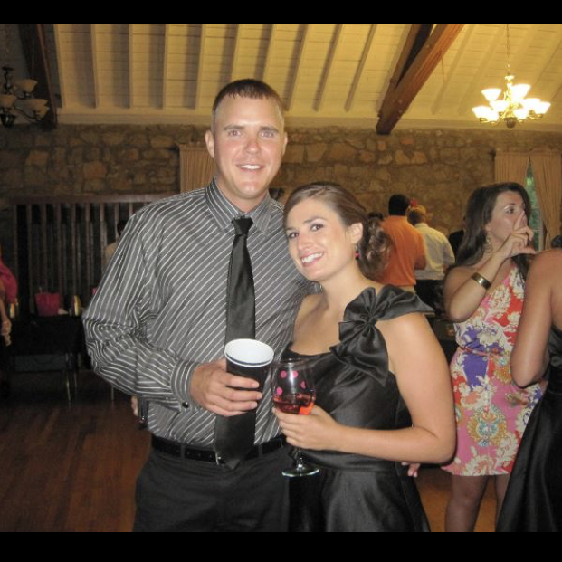 Our first wedding together