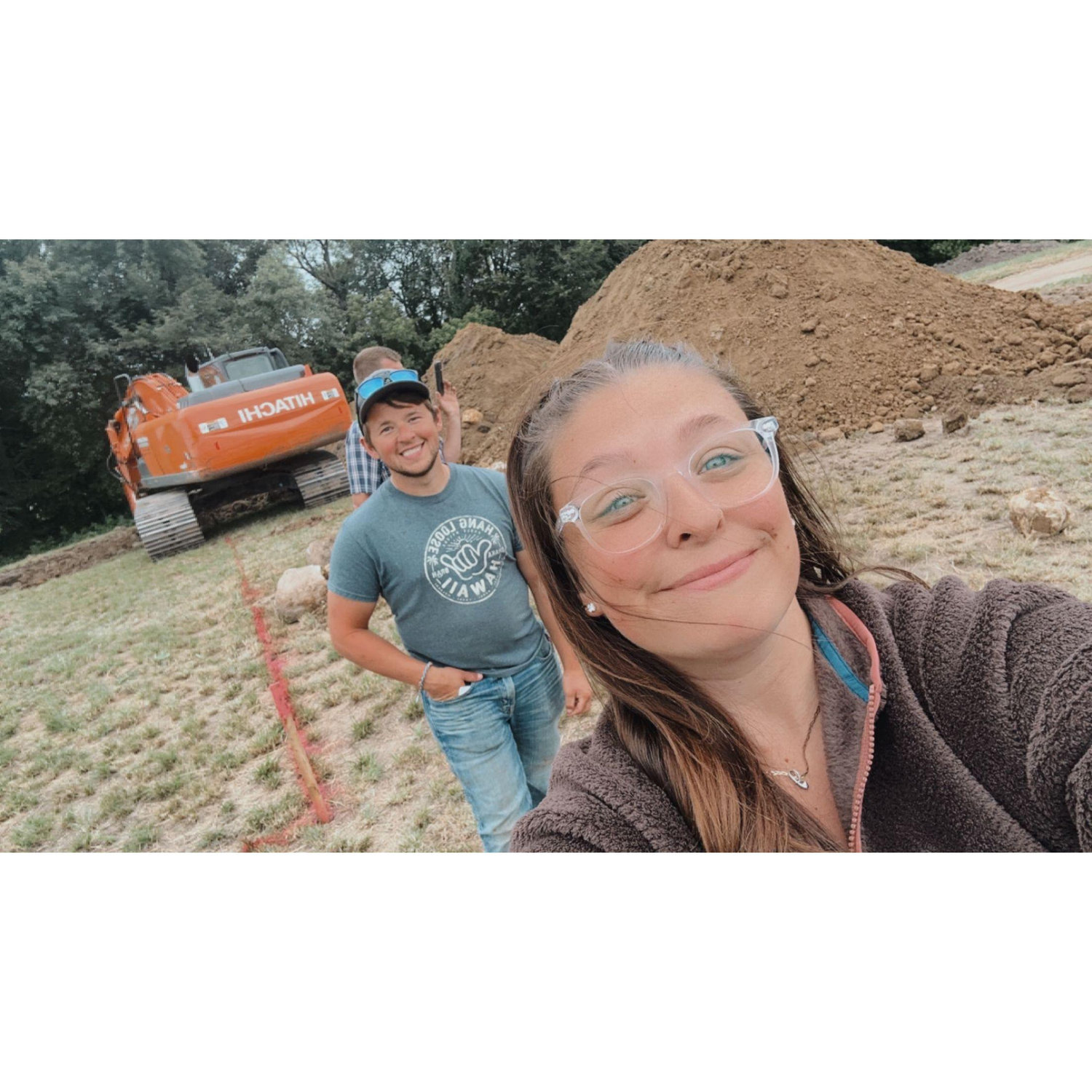 This is the day they BROKE ground on their DREAM house!
