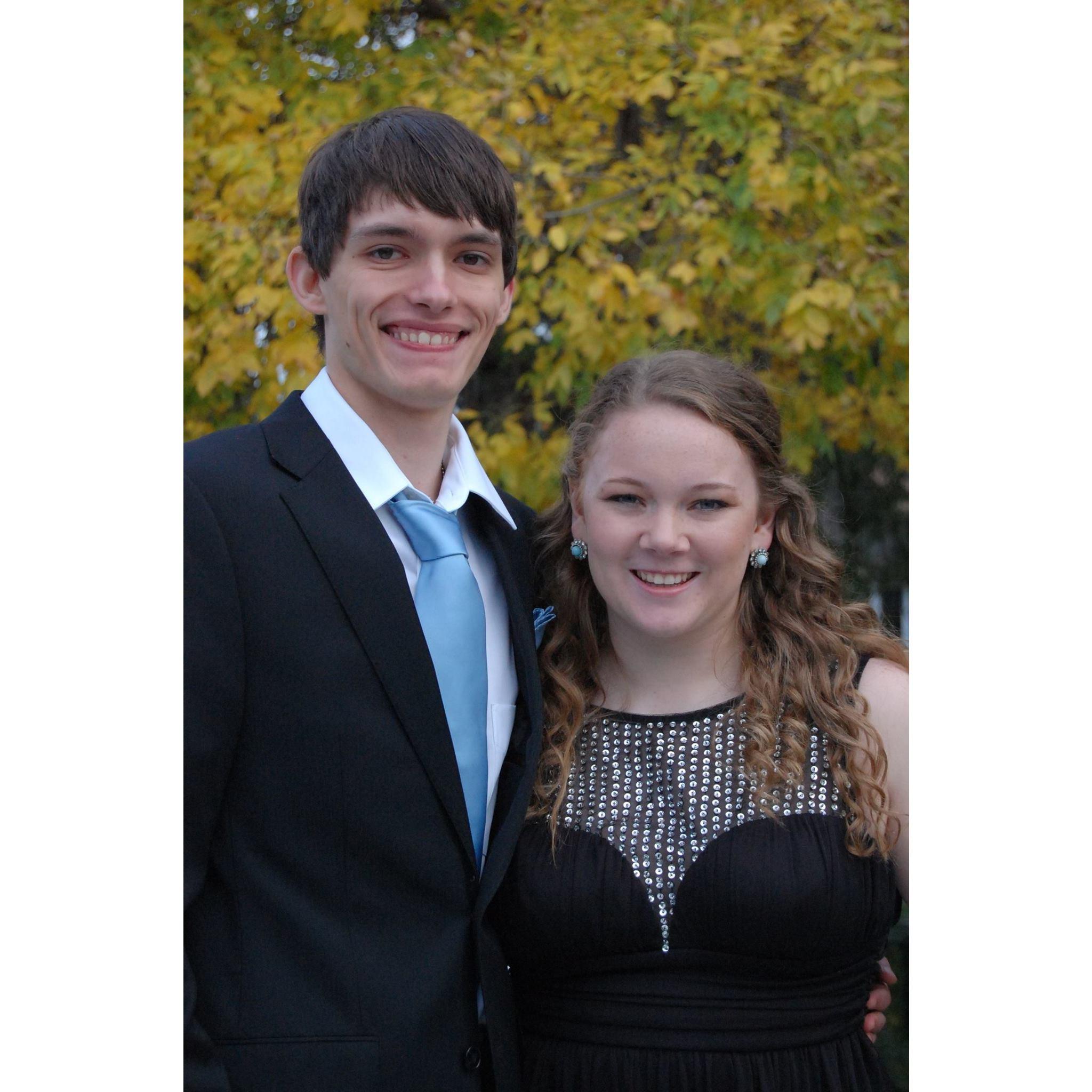 Dressed up for Bloomington Jefferson's Homecoming dance in 2013.