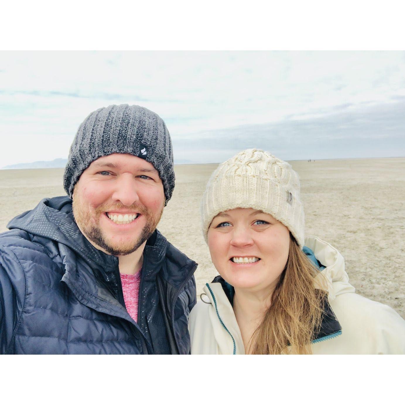 January 2021 in the Great Salt Lake in Utah