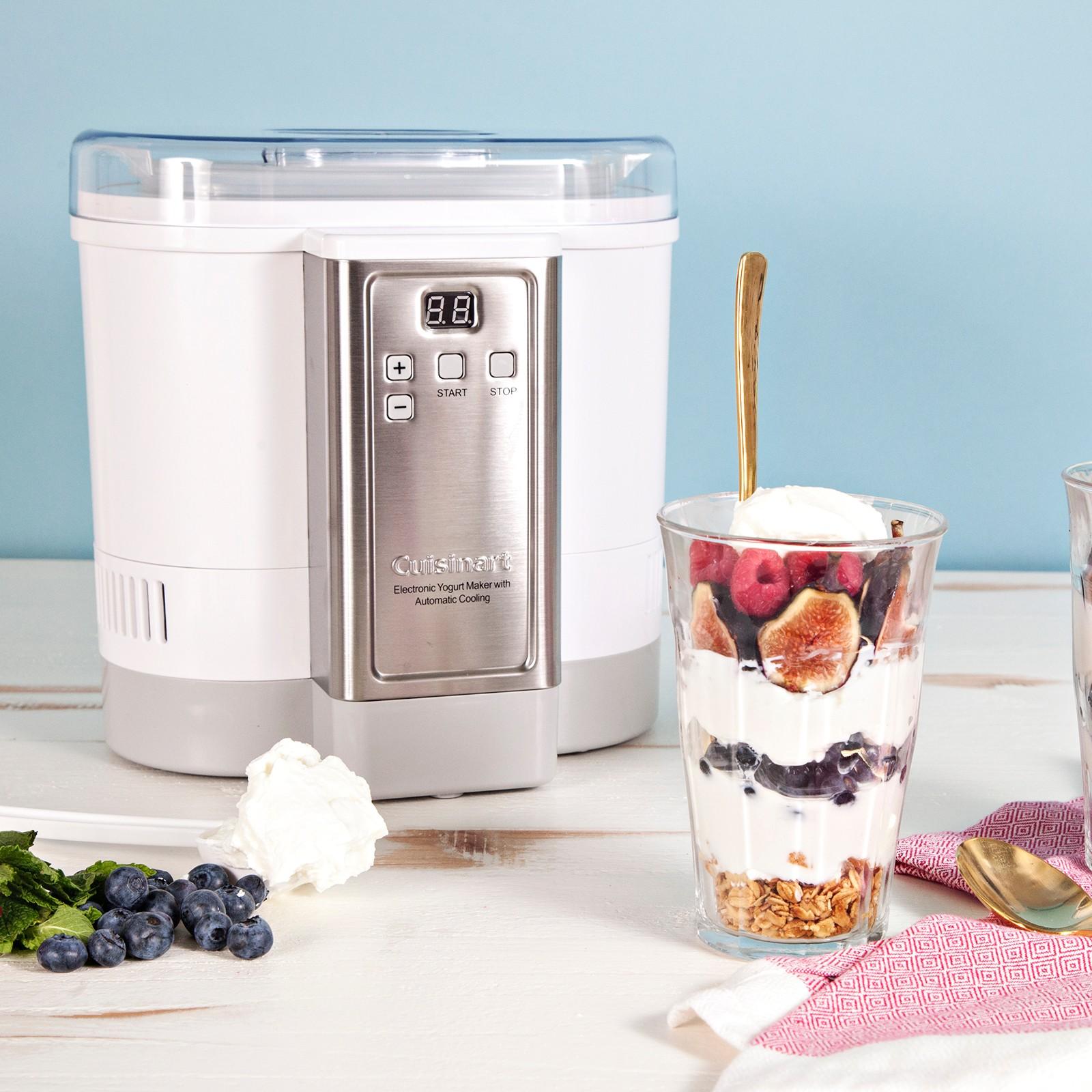 electronic yogurt maker with automatic cooling