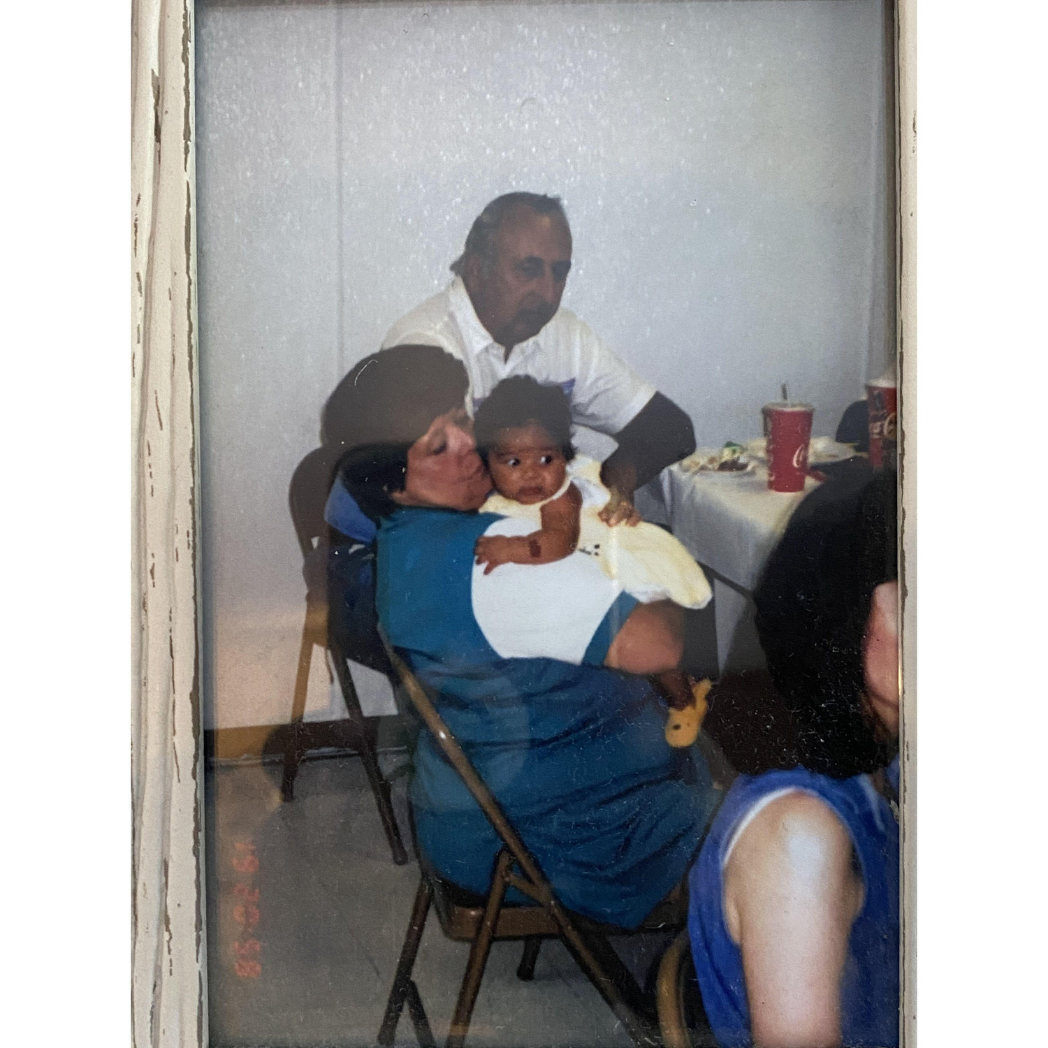 The Bride with Jean, her MomMom and Buck, her PopPop 1998