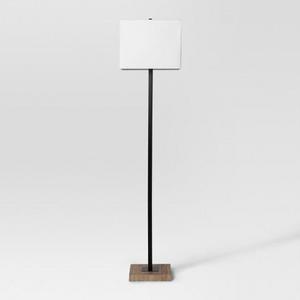 Moden Black & Wood Square Floor Lamp - Project 62™