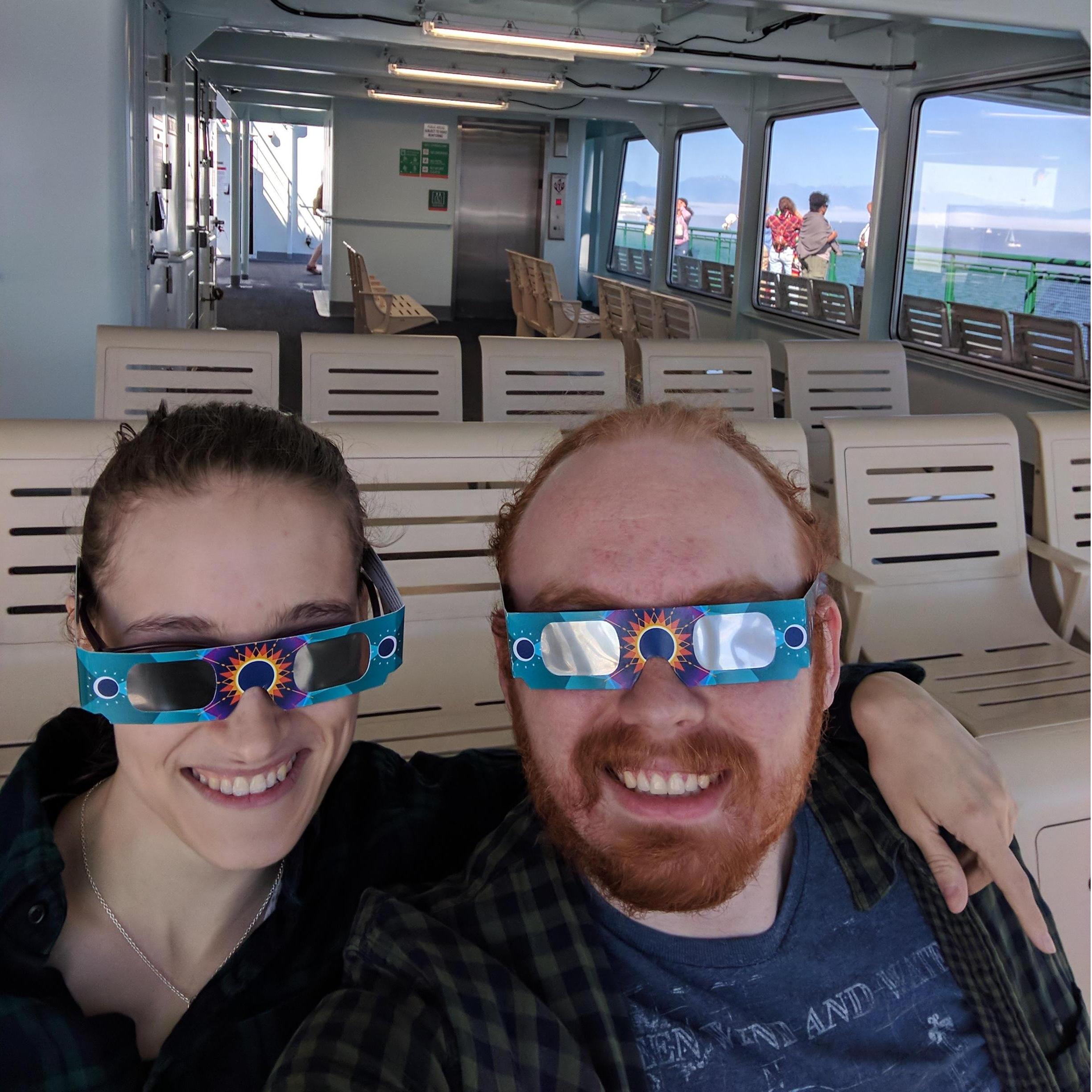 2017 eclipse, from the ferry!
