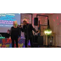 The two of us singing at Kurt's karaoke at the Legion.