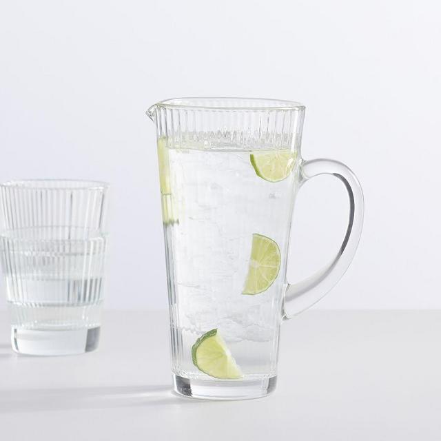Astoria Optic Glass Pitcher - 40.5 oz.