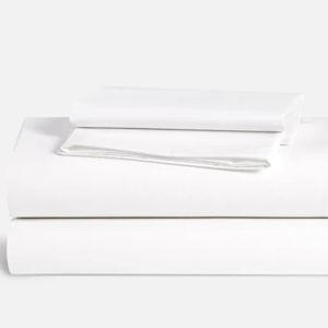 Classic Percale Core Sheet Set in White