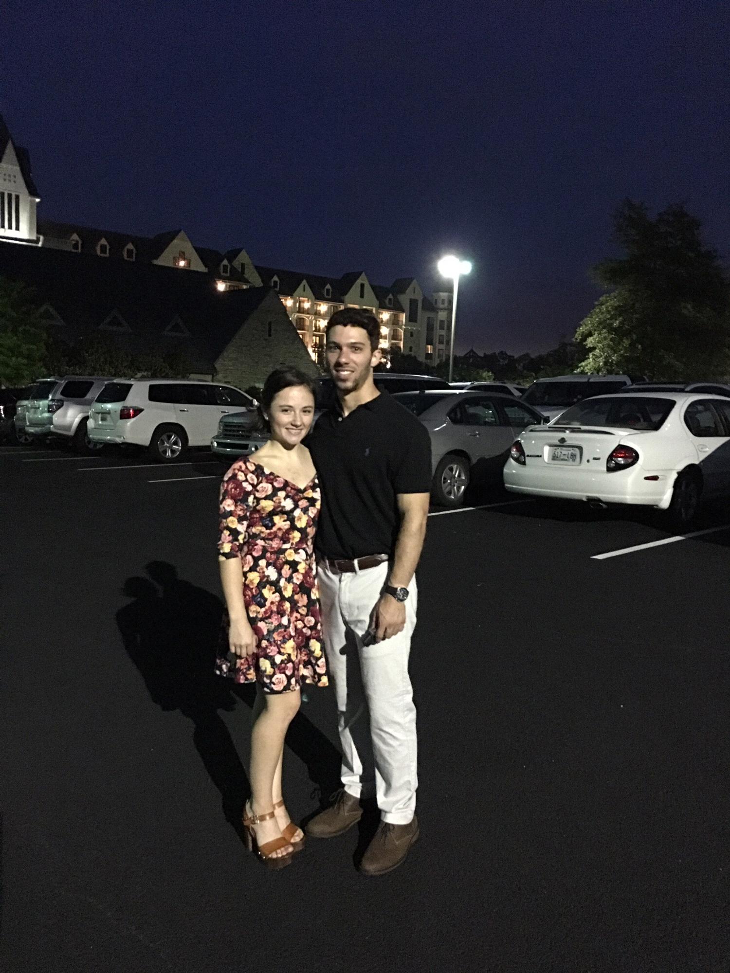 Our first picture as a couple.