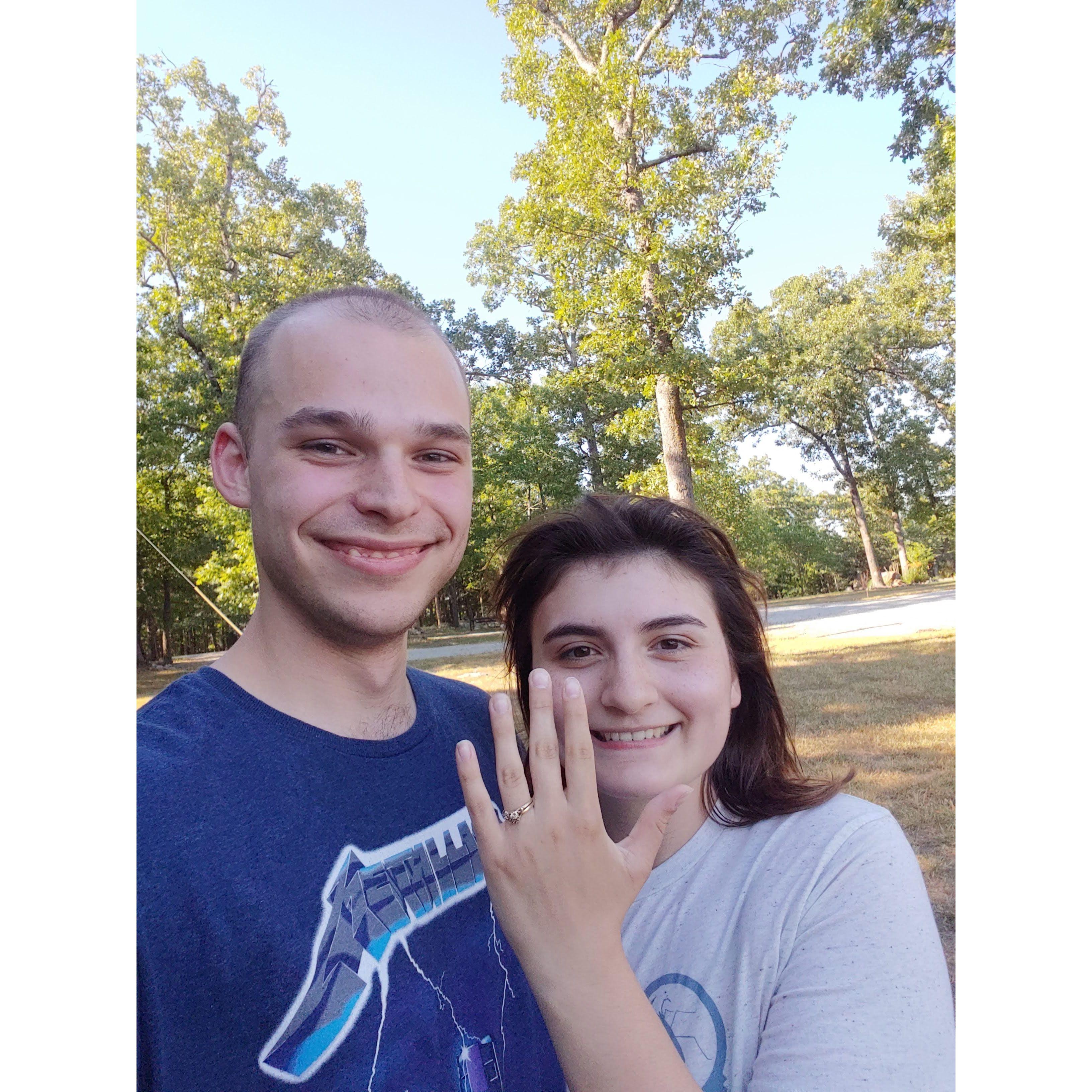 The day we were engaged