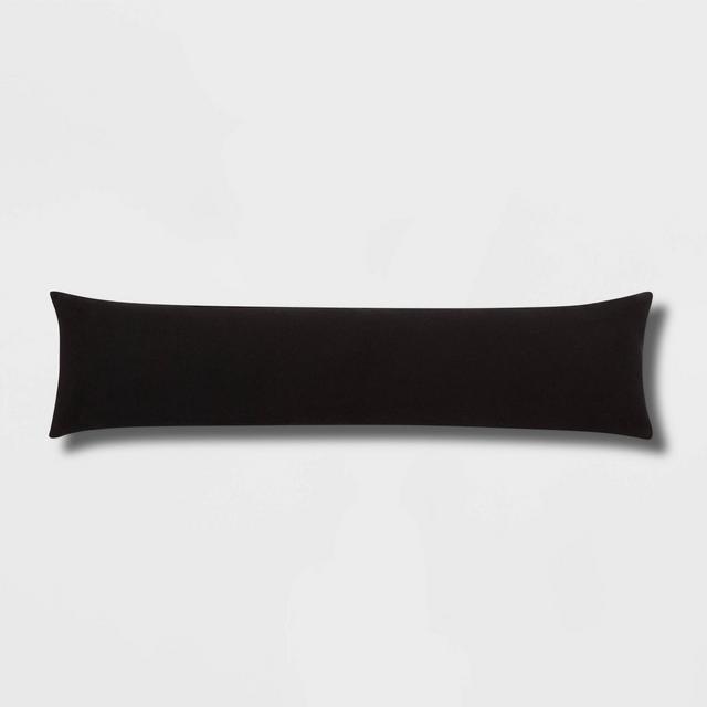 Lumbar Boucle Color Blocked Decorative Throw Pillow Black - Threshold™