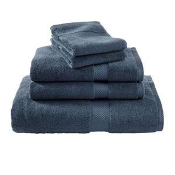 Premium Cotton Hand Towel 2 pc - Slate Blue