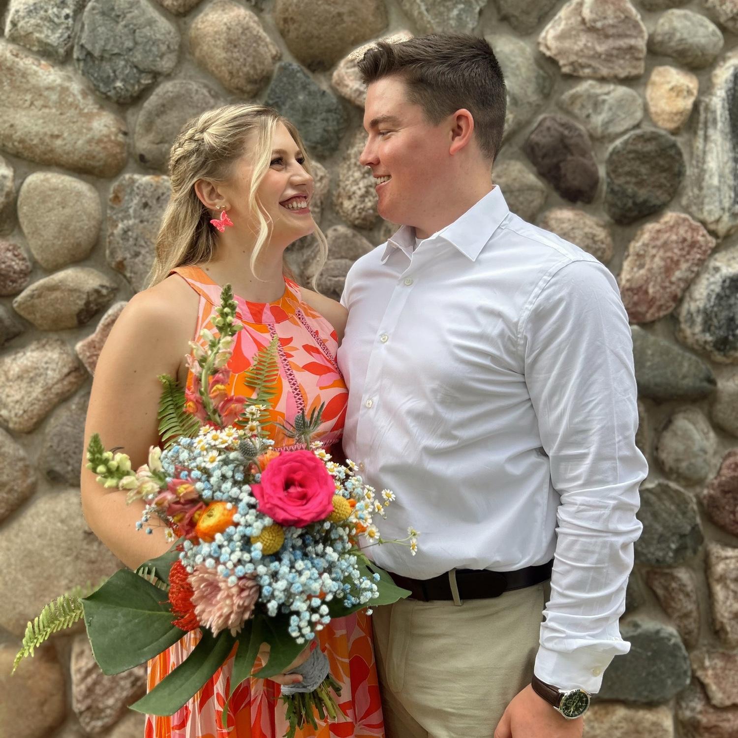 Celebrating our college friends’ wedding!