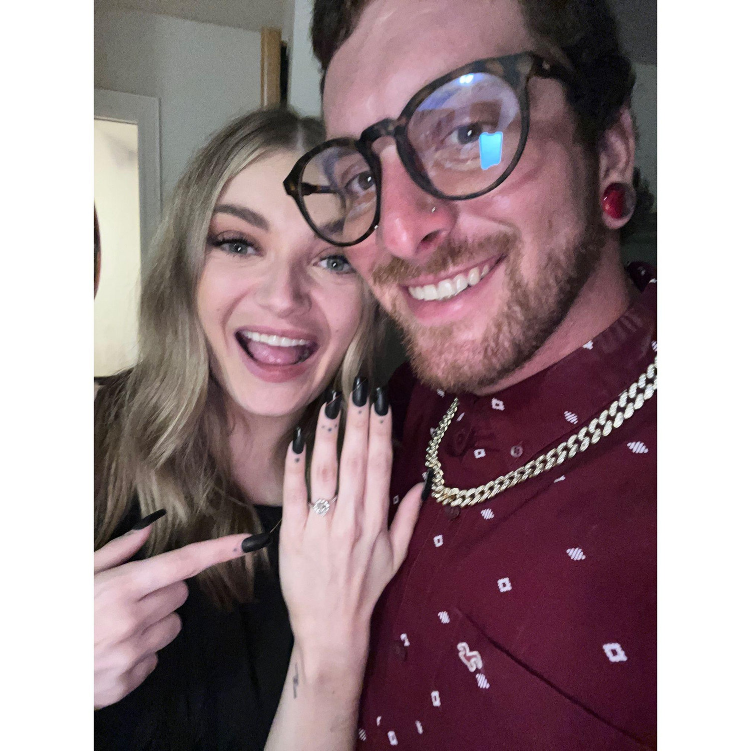 The night we got engaged.