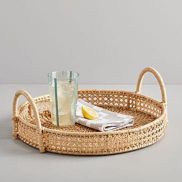 Rattan Round Tray