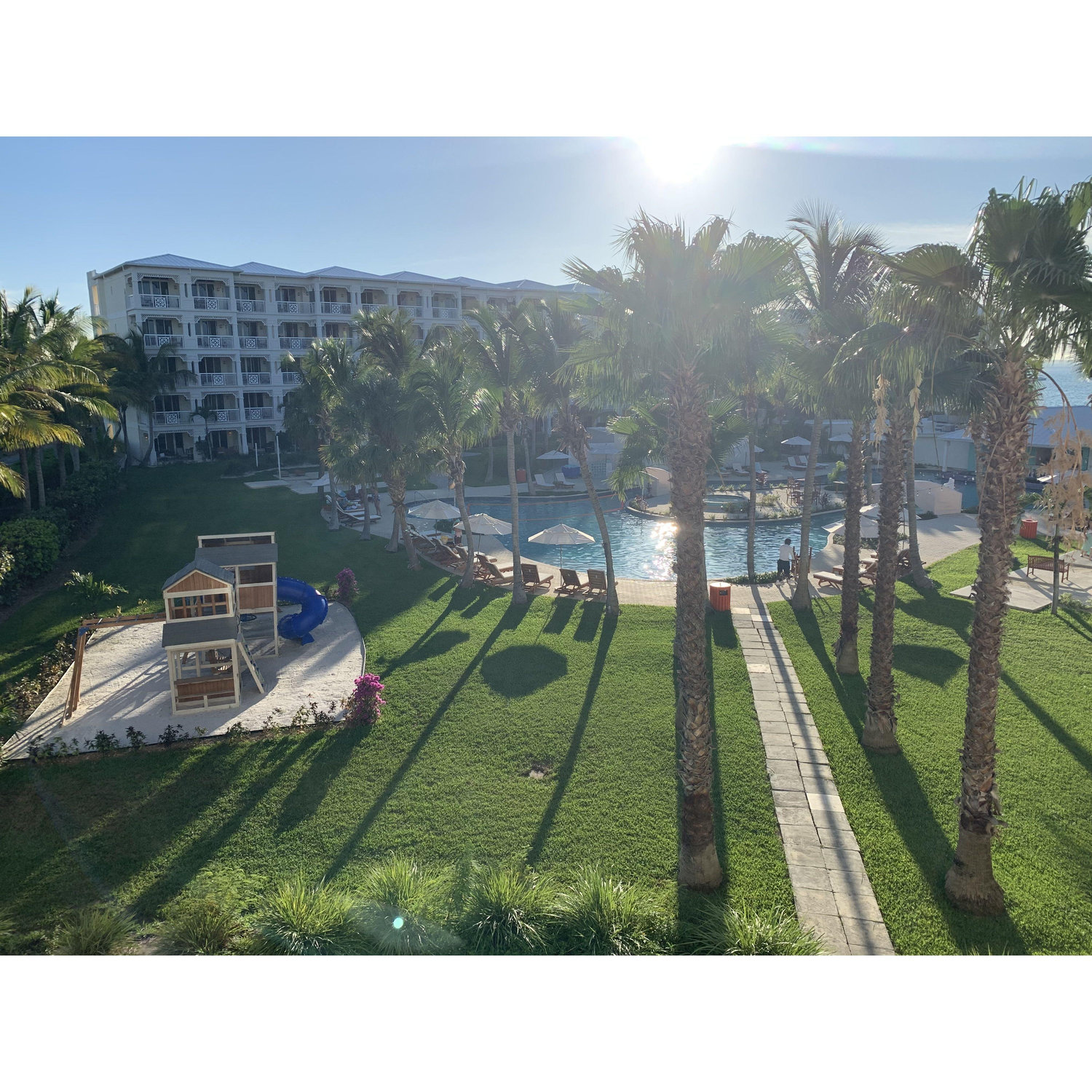 The view from our room at Turks and Caicos