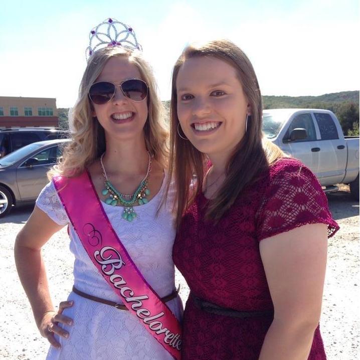 Jenna with matron of honor Amanda