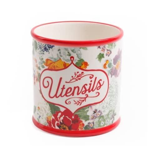 The Pioneer Woman Country Garden Utensil Crock