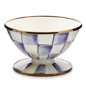 Enamel Check Ice Cream Dish