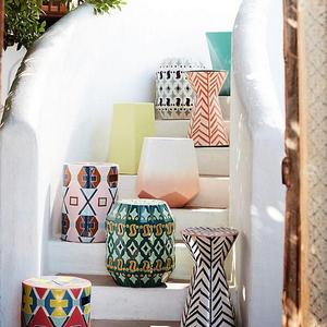 Solomon Ceramic Indoor/Outdoor Side Table (Kelly)