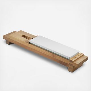 Bamboo Sharpening Stone Sink Bridge