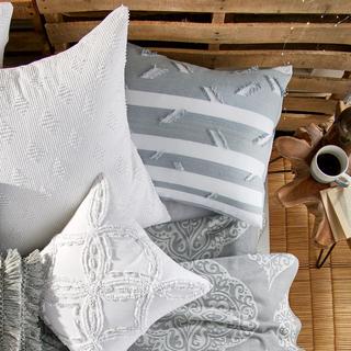 Metallic Chenille Decorative Pillow