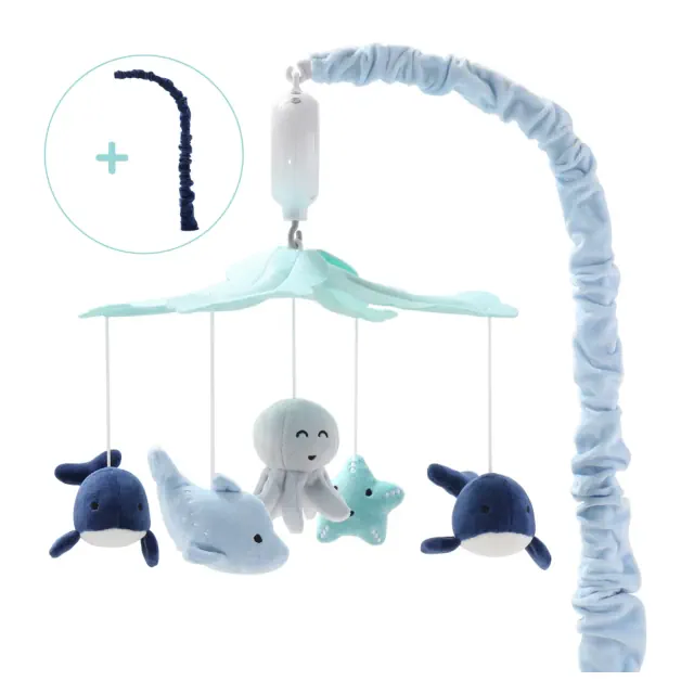 The Peanutshell Baby Musical Crib Mobile - Sealife