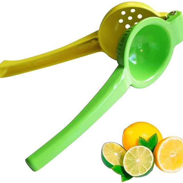 Culinary Elements Metal Lemon and Lime Squeezer: Manual Press, Easy to Use Citrus Juicer, Dishwasher Safe
