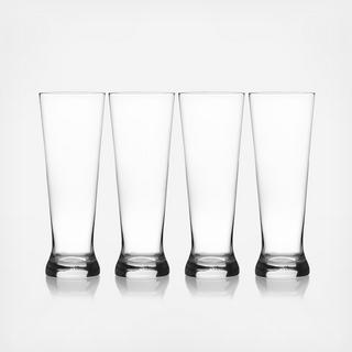 Laura Pilsner Glass, Set of 4
