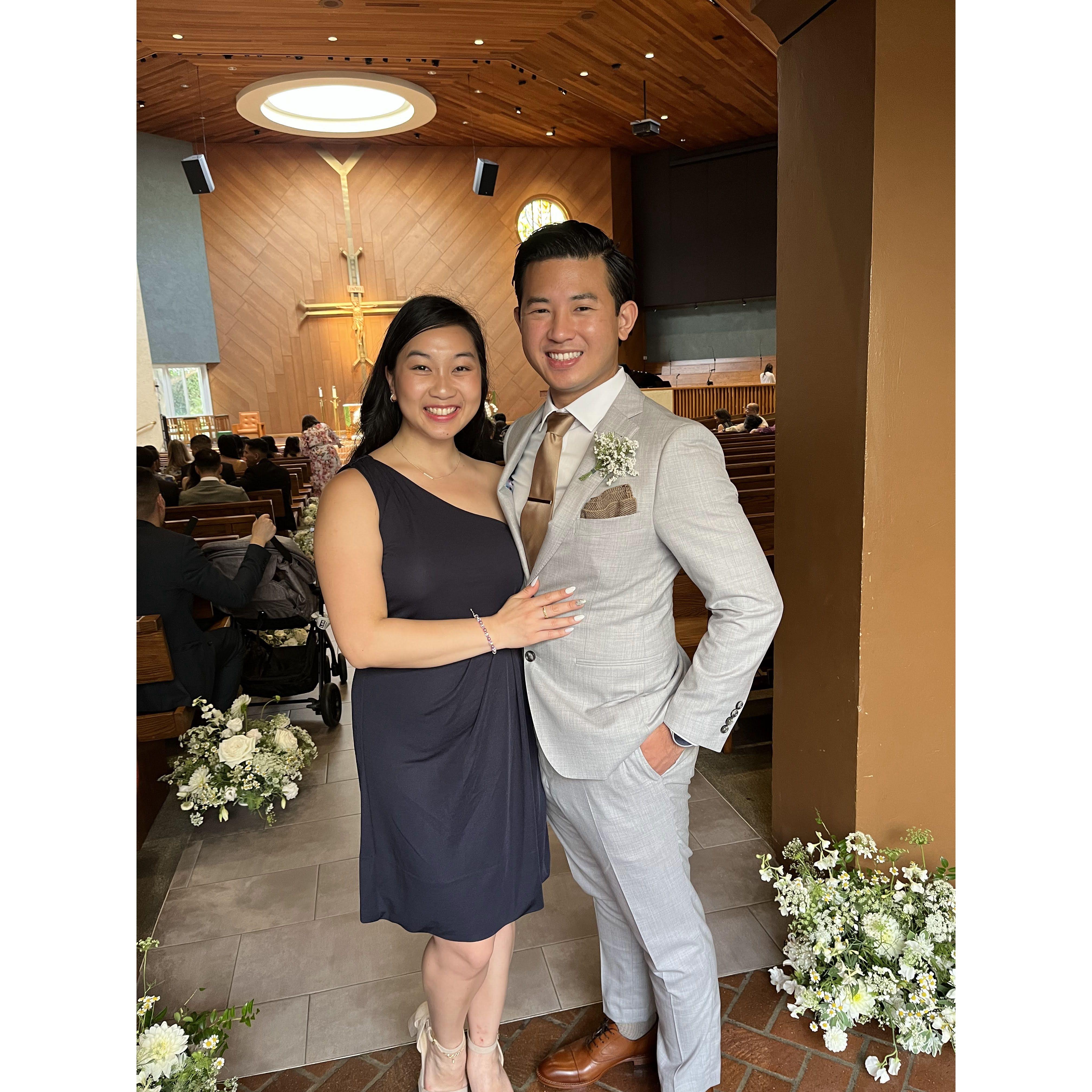 The couple as their forever future plus ones!