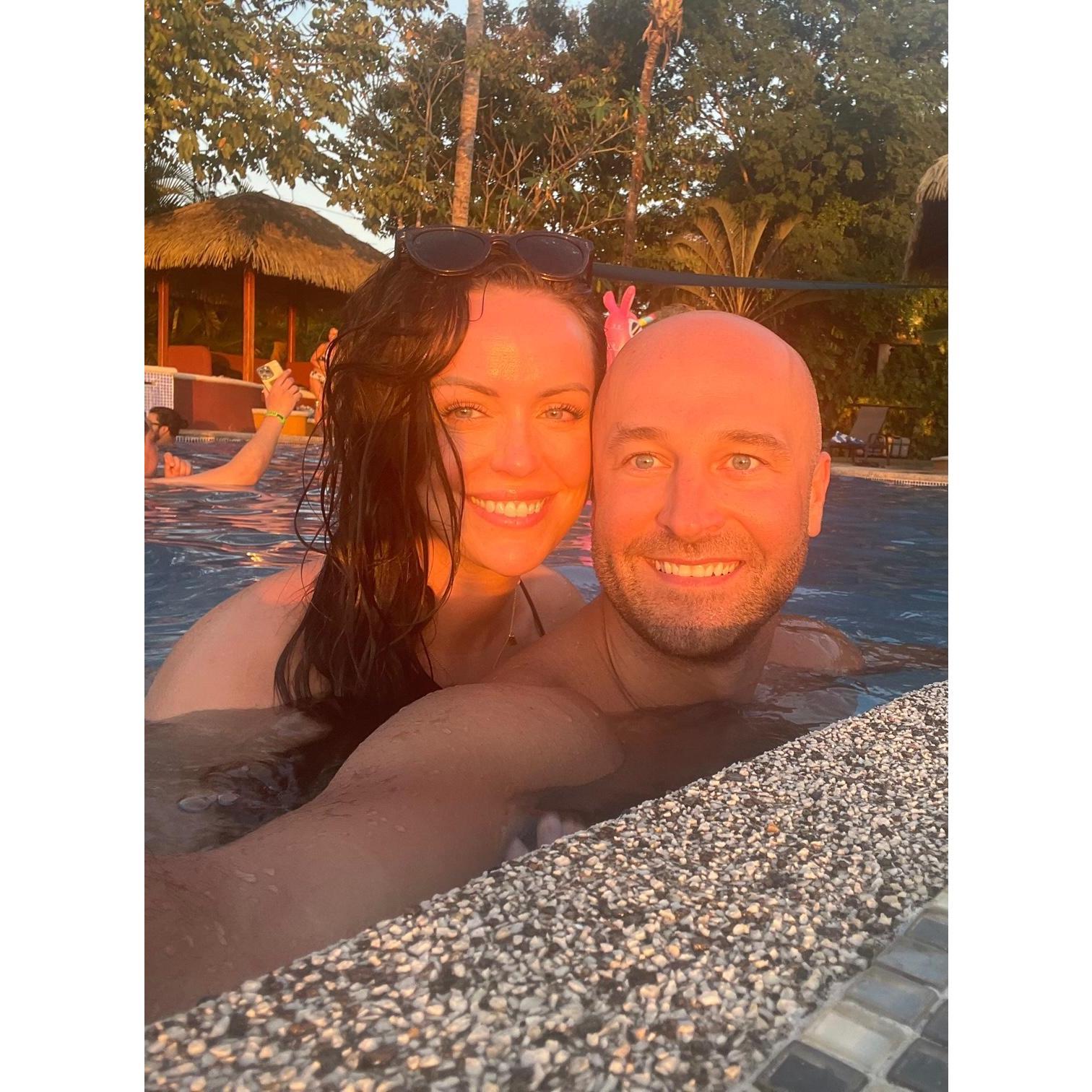 Pool lounging in Santa Teresa