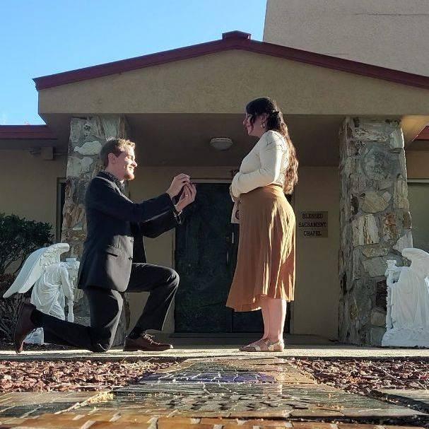 When Sam proposed to Gabby in front of Eucharist
