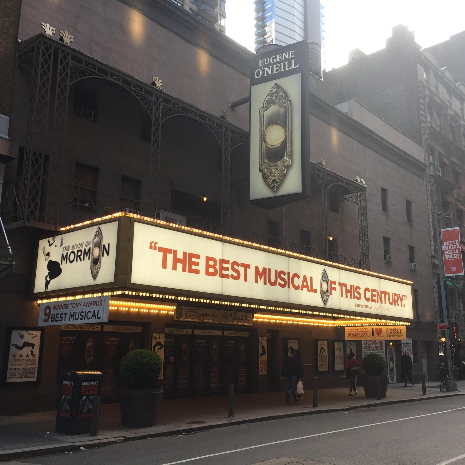 The best, most hilarious broadway show ever seen! Mike still had the ring in his pocket at this point and I had no idea.