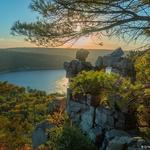 Hiking at Devil's Lake State Park