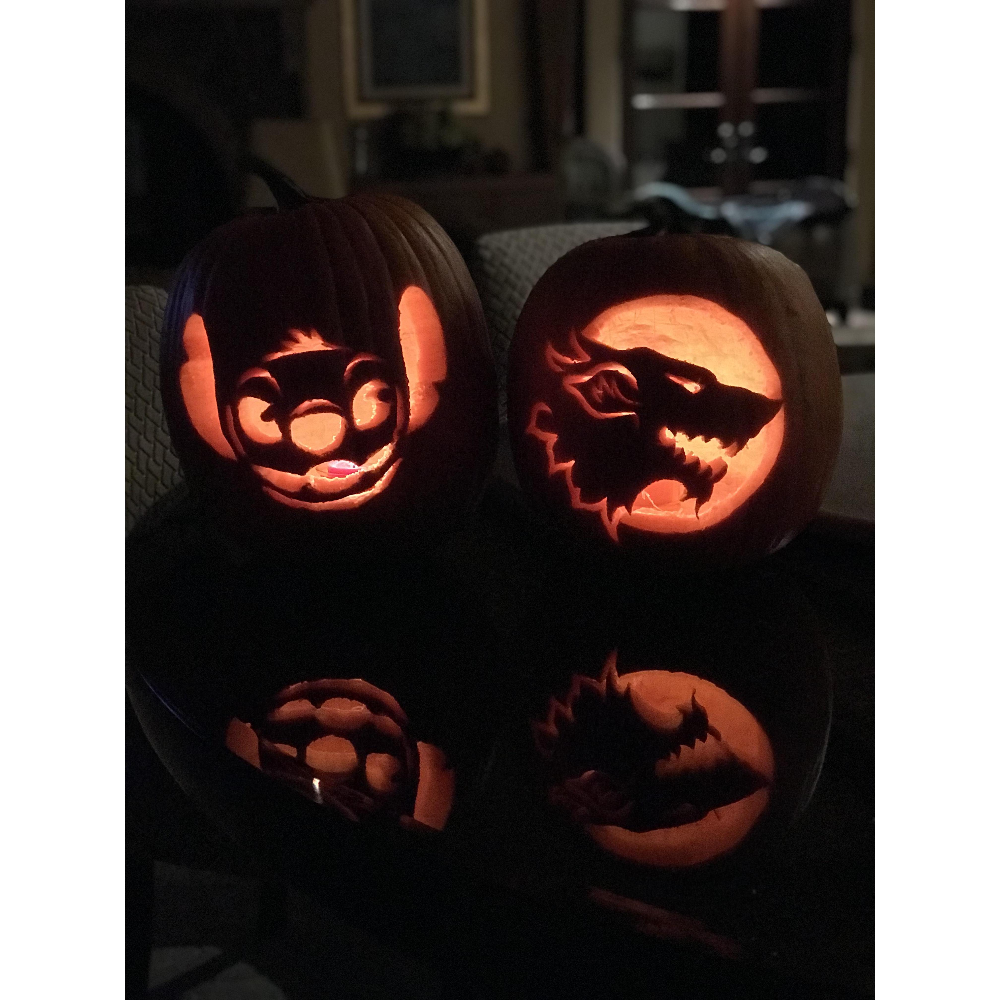 Yuka: Stitch | Daniel: Direwolf from Game of Thrones - Halloween 2018