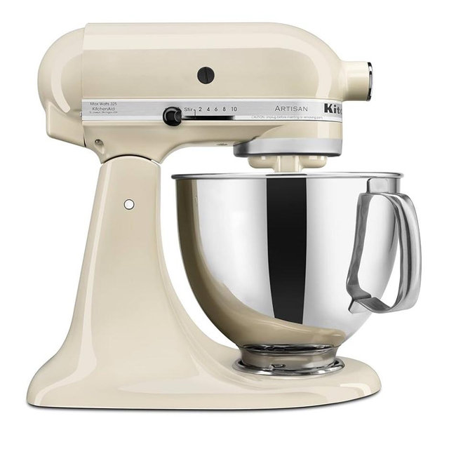 KitchenAid Artisan Series 5 Quart Tilt Head Stand Mixer with Pouring Shield KSM150PS, Almond Cream