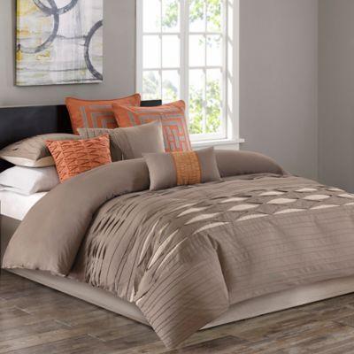 N Natori® Nara Queen Comforter Set in Neutral