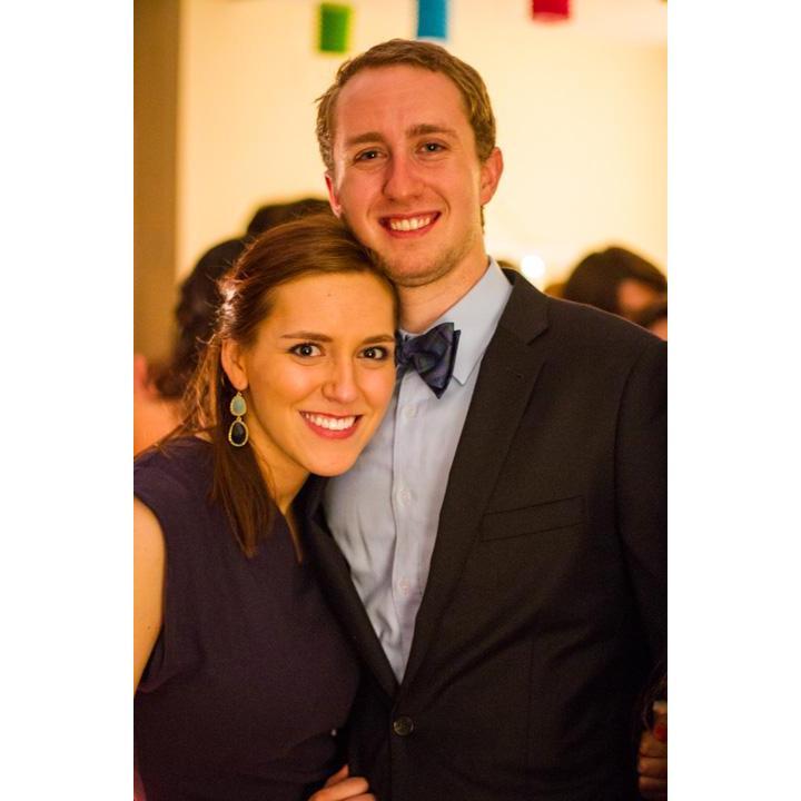Our first college formal together (in my cinnamon hair phase no less!)