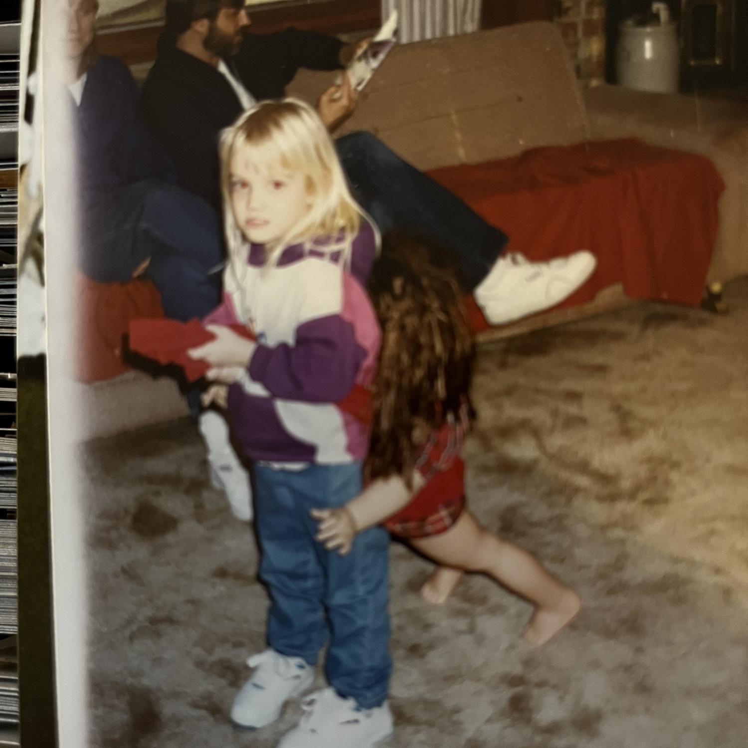 Natalie showing off her 90s style