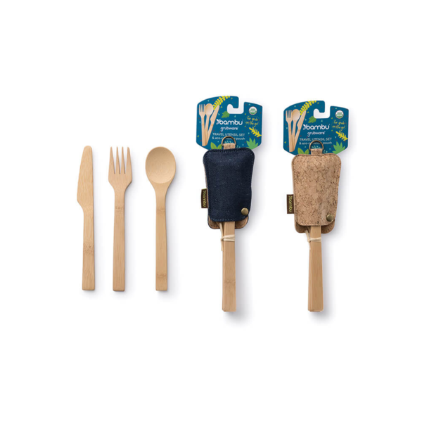 Utensil Set with Eco-Conscious Pouch