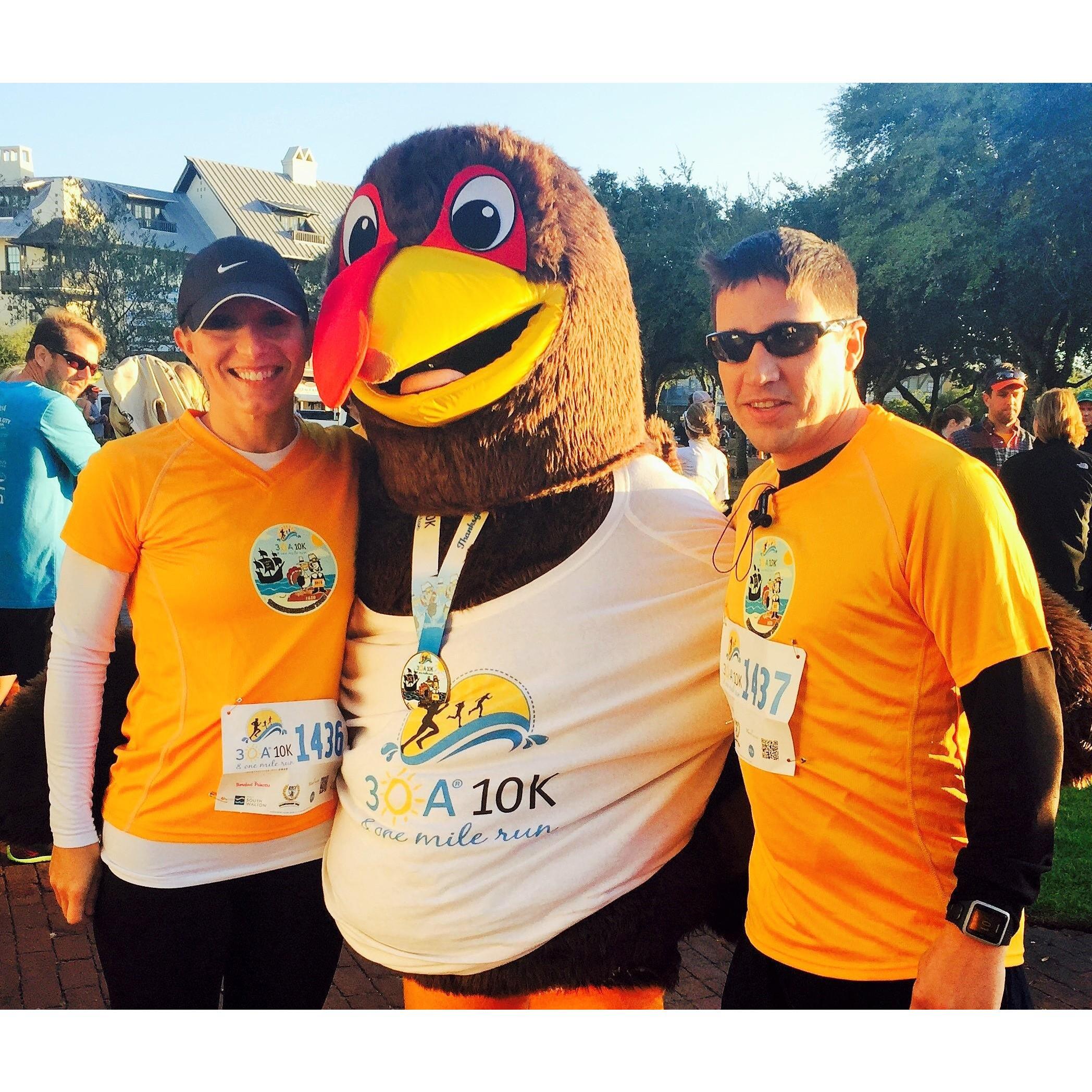 One of our first runs together- Thanksgiving 2015.