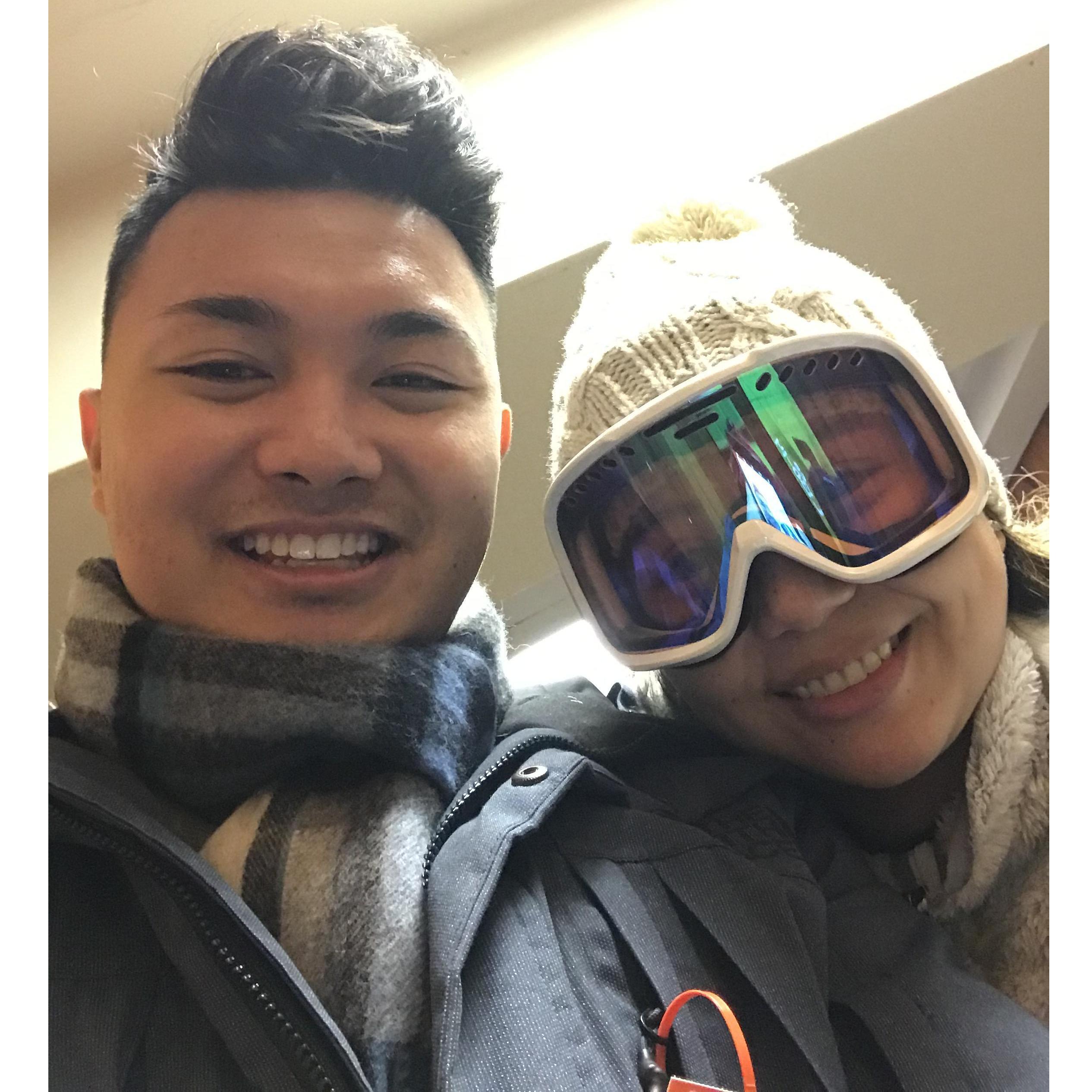 2/22/20 - Our first snowboarding trip together